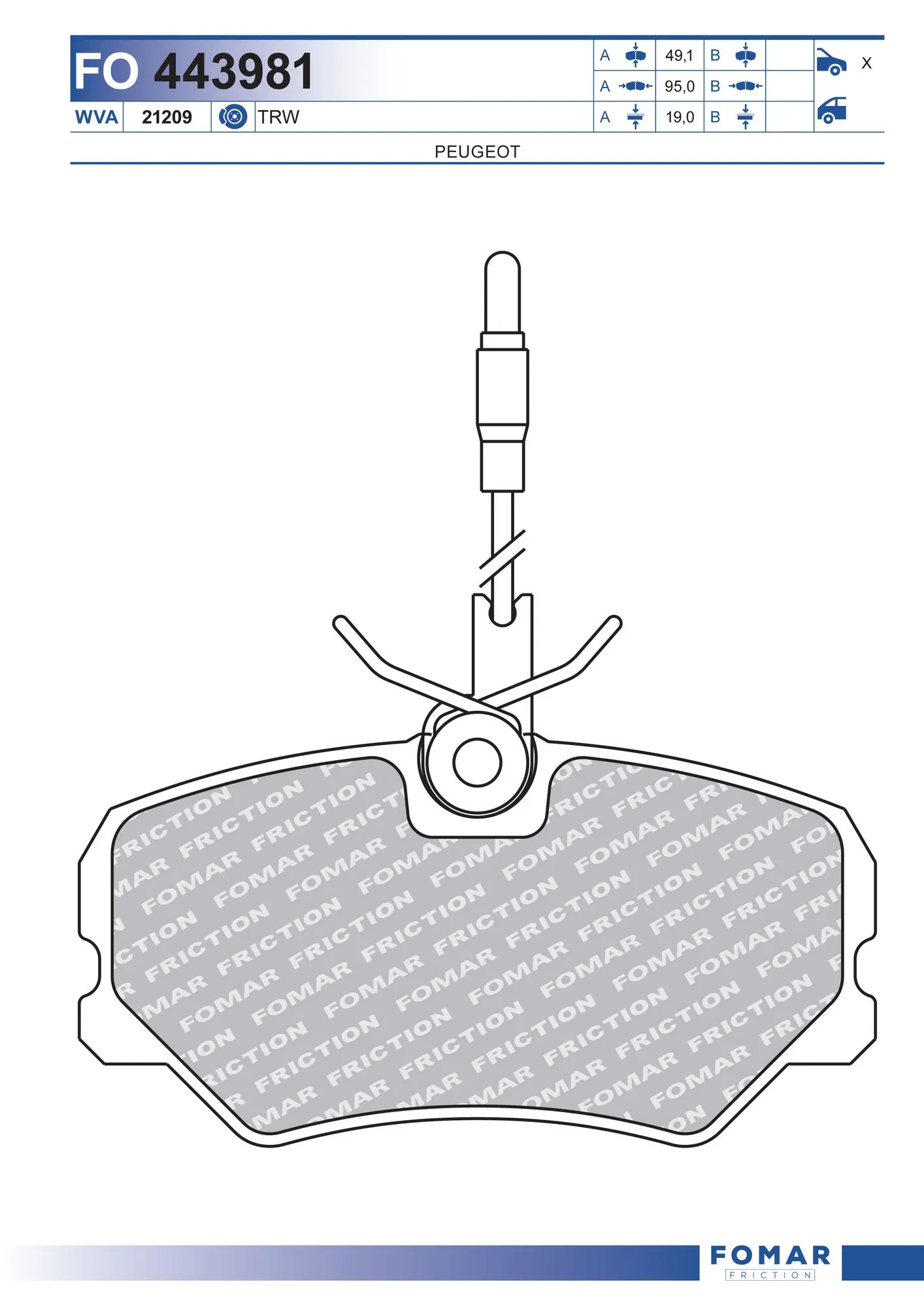 Brake Pad Set, disc brake